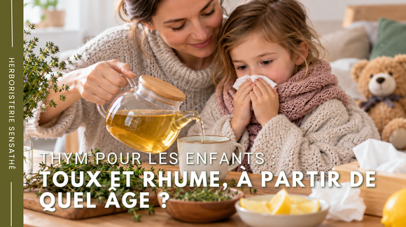 Thym pour les enfants  toux et rhume, à partir de quel âge - Herboristerie Sensathé